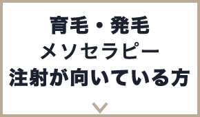 育毛・発毛メソセラピー注射が向いている方
